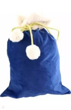 Мешочек из бархата, синий