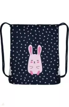 Мешок для обуви Кролик с сердечком, синий