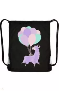 Мешок для обуви Лама, черный