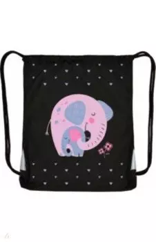 Мешок для обуви Милый слоник, черный