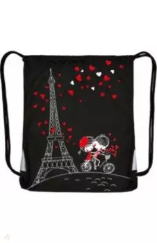 Мешок для обуви Париж, черный