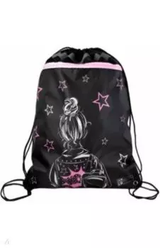 Мешок для сменной обуви Девочка с рюкзаком