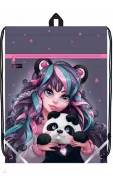 Мешок для сменной обуви Девушка с пандой