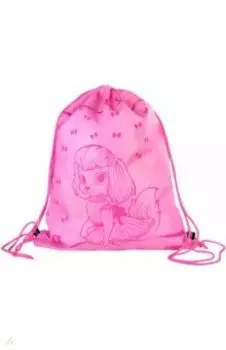 Мешок для сменной обуви Собачка с бантиком