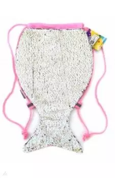 Мешок дорожный "РОЗОВЫЙ/ СЕРЕБРЯНЫЙ" пайетки (48819)