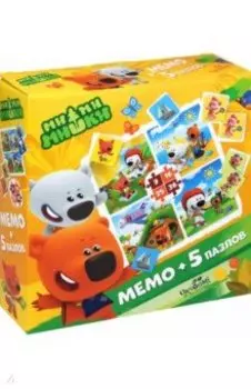 МиМиМишки. Игровой набор Мемо+5 пазлов