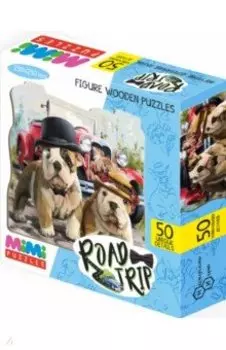 Фигурный деревянный пазл Путешествие, 50 элементов