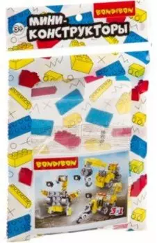 Мини-конструктор 3в1 Пожарная и строительная техника, в ассортименте