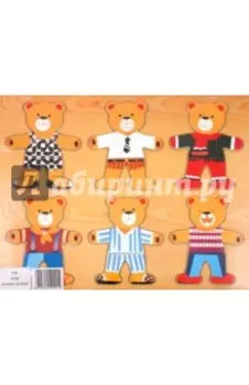 Пазл деревянный Мишки