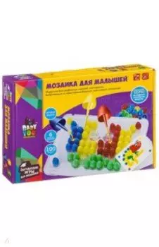 Мозаика (6 картинок-шаблонов, 100 фишек) (ВВ3746)