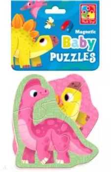 Мягкие магнитные Динозаврики, 2 картины