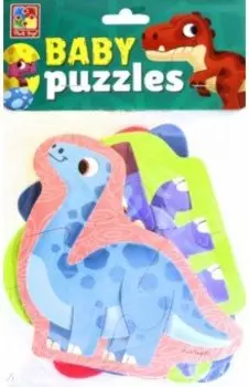 Мягкие пазлы Динозавры, 4 картинки