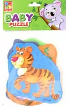 Мягкие пазлы Тигренок и друзья, 4 картинки