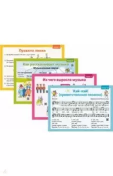 Музыка. 1 класс. Демонстрационные плакаты. 12 плакатов