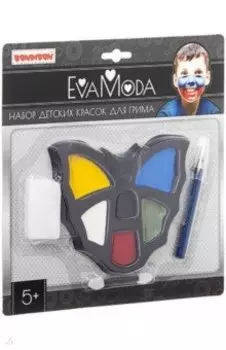Набор детских красок для грима Eva Moda, 6 цветов