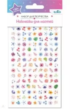 Набор детских наклеек для ногтей Цветочки