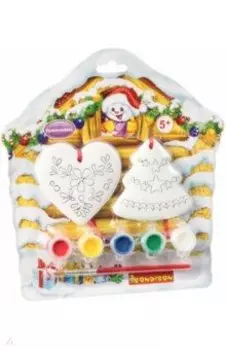 Набор Елочные украшения, елочка, сердце