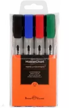 Набор флипчарт маркеров MasterChart, 4 штуки