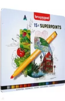 Набор фломастеров Superpoint, 15 цветов