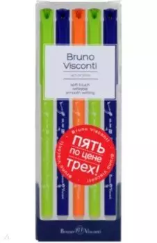 Набор гелевых ручек DeleteWrite Art. Самокаты, со стираемыми чернилами, синих, 5 штук