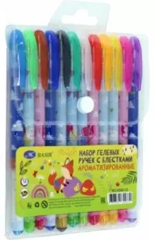 Набор гелевых ручек Лисята, 12 цветов