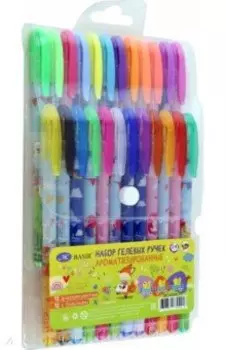Набор гелевых ручек Лисята, 24 цвета