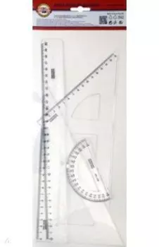 Набор геометрический большой, прозрачный пластик