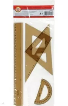 Набор геометрический средний, дымчатый, пластиковый