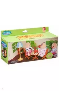 Набор игровой Happy Family с фигуркой зверюшки, кухня