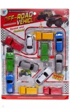 Набор игровой Легковые машинки, инерционные, 12 штук