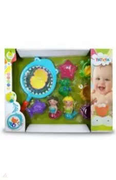 Набор игрушек для ванной Русалки, с сачком