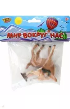 Набор игрушек Зоолог и олениха с оленёнком