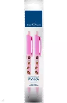 Набор из 2 шариковых ручек HappyClick Сладости, синие