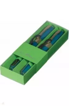 Набор из 2 шариковых ручек Monaco, 0.5 мм., бирюзовый корпус, синие