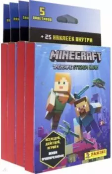Набор из 4 блистеров с наклейками "MINECRAFT" (4627181218299)