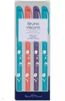 Набор из 4 ручек со стираемыми чернилами DeleteWrite. My Sweet. Пончики, 0.5 мм., синий