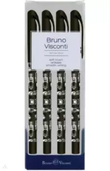 Набор из 4 ручек стираемыми чернилами DeleteWrite. Автомобиль, 0.5 мм., синий