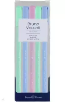 Набор из 5 гелевых ручек SimpleWrite. Zefir, 0.5 мм., черный