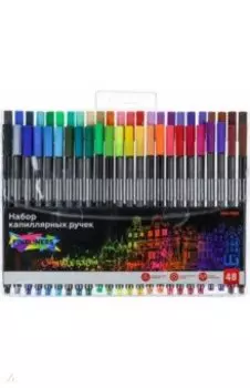 Набор капиллярных ручек Amsterdam, 48 цветов