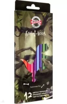 Набор карандашей 12 цветов Dino