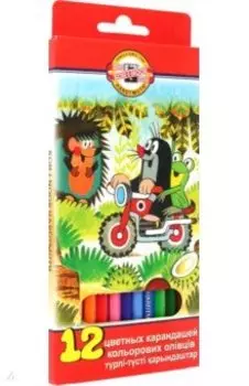 Набор карандашей 12 цветов Крот