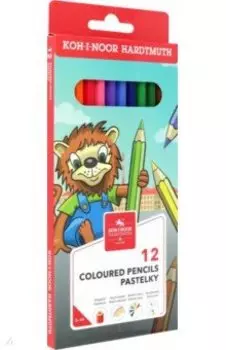 Набор карандашей 12 цветов Лев