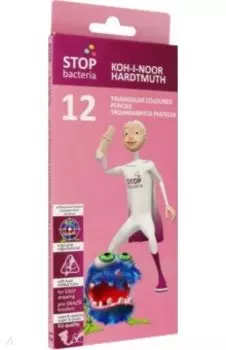 Набор карандашей 12 цветов Stop Bacteria N