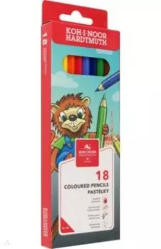 Набор карандашей 18 цветов Лев