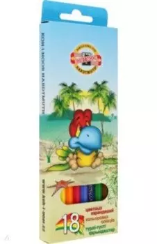 Набор карандашей 18 цветов Птицы