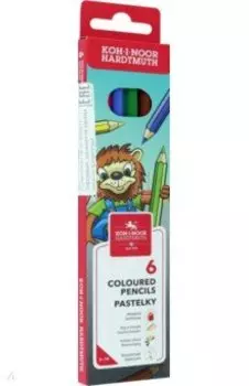 Набор карандашей 6 цветов Лев