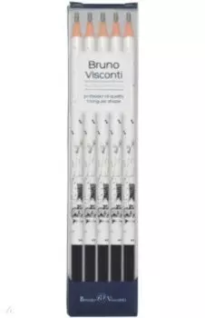 Набор карандашей чернографитовых ArtGraphix. Человекокот, НВ, 5 штук