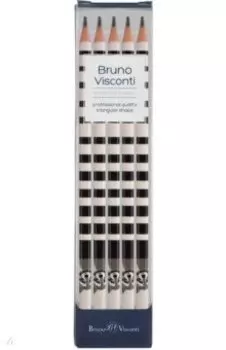 Набор карандашей чернографитовых ArtGraphix. Fun. Енот, НВ, 5 штук