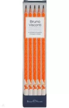 Набор карандашей чернографитовых ArtGraphix. Fun. Лисенок, НВ, 5 штук