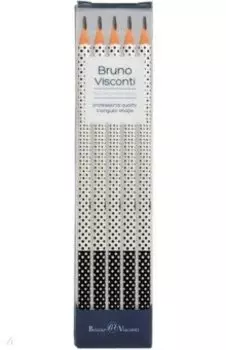 Набор карандашей чернографитовых ArtGraphix. Точки, НВ, 5 штук